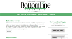 Desktop Screenshot of bottomlineservices.com