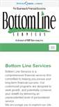 Mobile Screenshot of bottomlineservices.com