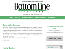 Tablet Screenshot of bottomlineservices.com